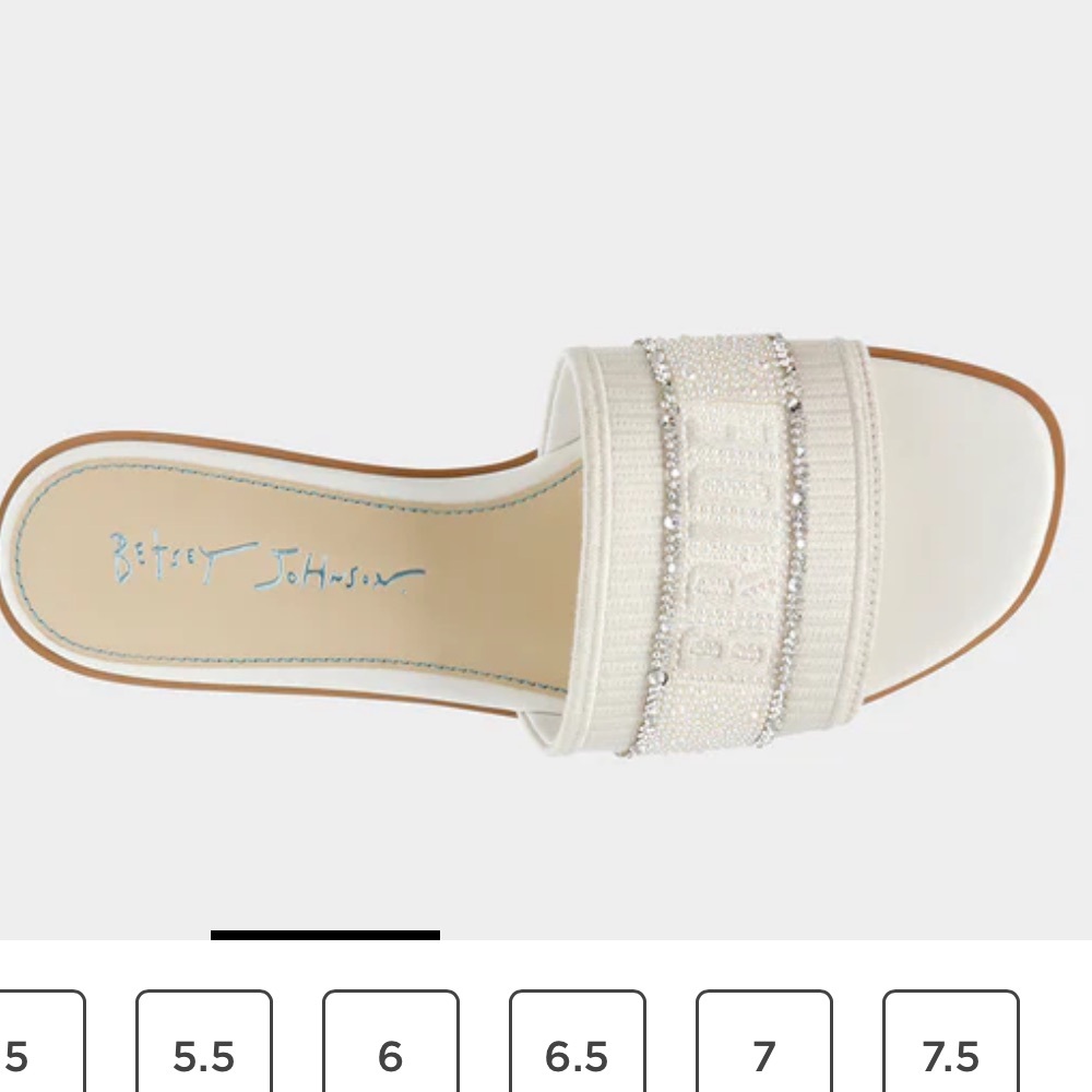 Betsey Johnson Tru Silver Bride Sandals